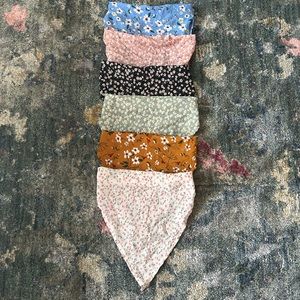 ☀️NWOT Set of 6 Head Scarves☀️